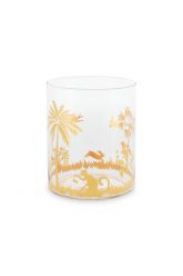 water-glas-la-majorelle-in-roze-met-gouden-details