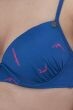 Vorgeformtes Bikinitop Splash blau