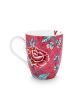 mug-flower-festival-dark-pink-flower-print-large-pip-studio-350-ml