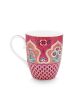 mug-flower-festival-dark-pink-scallop-print-large-pip-studio-350-ml