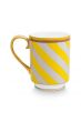 mug-large-with-ear-pip-chique-stripes-yellow-350ml-bone-china-porcelain-gold-pip-studio