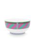 pip-chique-stripes-kom-roze-groen-15-5cm-porselein-pip-studio