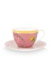 cappuccino-kop-&-schotel-la-majorelle-roze-botanische-print-pip-studio-280-ml