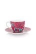 espresso-kop-&-schotel-flower-festival-donker-roze-bloemen-print-120-ml