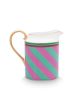 jug-small-chique-stripes-pink-green-260ml-porcelain-pip-studio