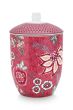 storage-jar-flower-festival-dark-pink-floral-print-pip-studio-1,5-liter