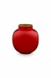 Mini-vaas-rood-rond-metaal-woon-accesoires-pip-studio-10-cm