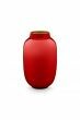 Mini-vase-red-oval-metal-home-accesoires-pip-studio-14-cm