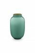 Mini-vase-blau-ovale-metall- Wohnaccessoires-pip-studio-14-cm
