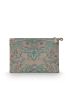cosmetic-pouch-flat-small-green-kyoto-festival-pu-leather-24x15.5x1-cm