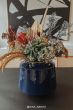 Vase-klein-dunkel-blau-metall-royal-pip-studio-22x26-cm