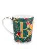 Letter-mug-green-floral-fantasy-B-pip-studio
