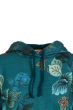 Pullover mit Kapuze Leafy Stitch Blau