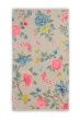 Towel-set/3-floral-print-khaki-55x100-pip-studio-good-evening-cotton