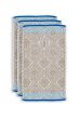 guest-towel-set-khaki-floral-30x50-jacquard-check-pip-studio-cotton-terry-velour