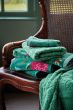 Handdoek-set/3-barok-print-groen-55x100-tile-de-pip-katoen
