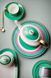 dinner-plate-chique-stripes-pink-green-28cm-porcelain-pip-studio