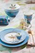 frühstück-teller--la-majorelle-aus-porzellan-mit-eine-palme-in-blau-21-cm