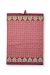 Flower Festival Tea Towel Red/Dark Pink