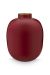 Metal Vase Dark Red 32cm