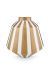 Vase Metal Stripes White Gold 35cm