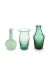 Set/3 Vazen Glas Klein Blauw-Groen