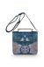 Frances Cross Body Bag Flores Felices Dark Blue