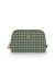 Cosmetic Bag Triangle Small Clover Green