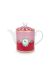 Love Birds Teapot Medium Red/Pink