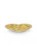 set-2-heart-shape-plates-la-majorelle-yellow-21.5-cm-bunny-palm-tree-floral-porcelain-pip-studio