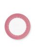 plate-royal-stripes-dark-pink-26.5-cm-porcelain-pip-studio