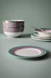 breakfast-plate-chique-stripes-pink-green-23cm-porcelain-pip-studio