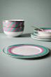 dinner-plate-chique-stripes-pink-green-28cm-porcelain-pip-studio