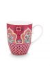 mug-flower-festival-dark-pink-scallop-print-large-pip-studio-350-ml