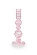 Pip-Studio-Candle-Holder-Glass-Swirl-Pink-22cm