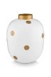 Pip-Studio-Vase-Metal-Dots-White-Gold-32cm