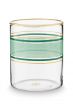 pip-chique-wasserglas-grun-250ml-streifen-pip-studio