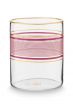 water-glass-chique-pink-250ml-stripes-pip-studio