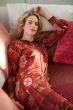 Diogo Long Sleeve Nightdress Flores Felices Red