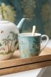 porcelain-pip-studio-tea-pot-large-jolie-dots-gold-1.6-l-1/6-blue-palmtree-flower-51.005.060