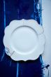 Royal White Dinner Plate Golden Dots 28 cm