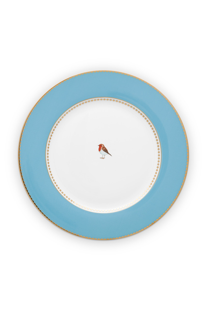 Color Relation Product Love Birds Dinner Plate Blue 26,5 cm