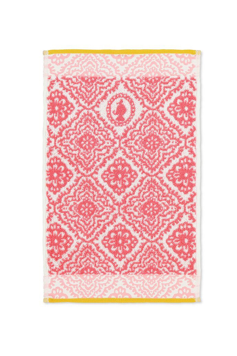 Color Relation Product Guest towel Jacquard Check Dark pink 30x50 cm