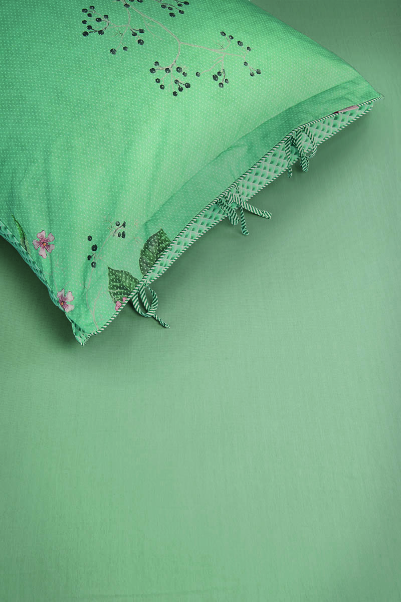 Color Relation Product Fitted Sheet Goodnight by Pip Grey Green