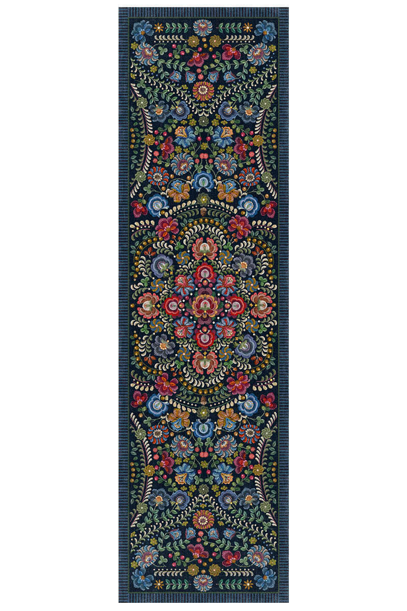 Color Relation Product Carpet Runner Il Ricamo by Pip Dark Blue