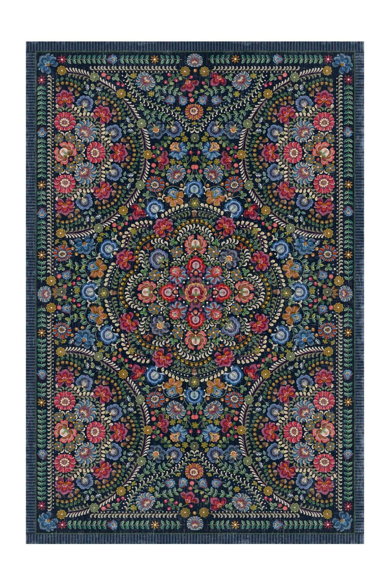 Color Relation Product Carpet Il Ricamo by Pip Dark Blue