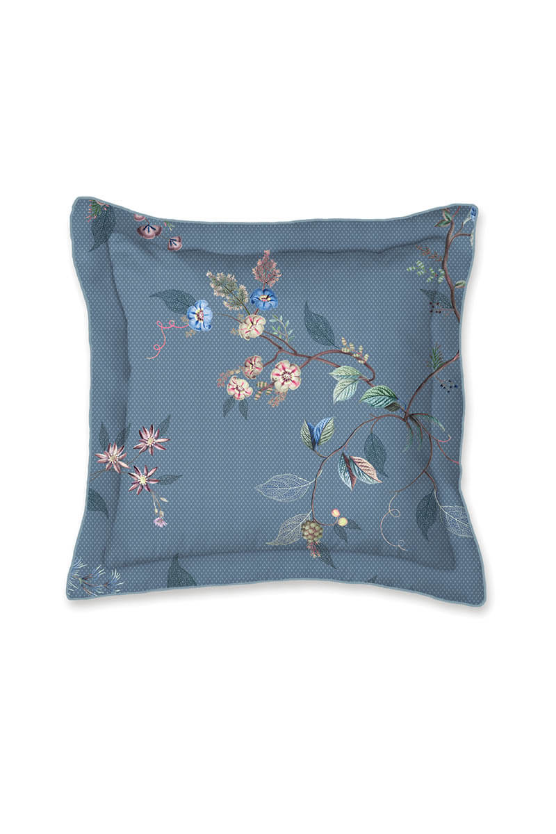 Color Relation Product Cushion Square Kawai Flower Blue
