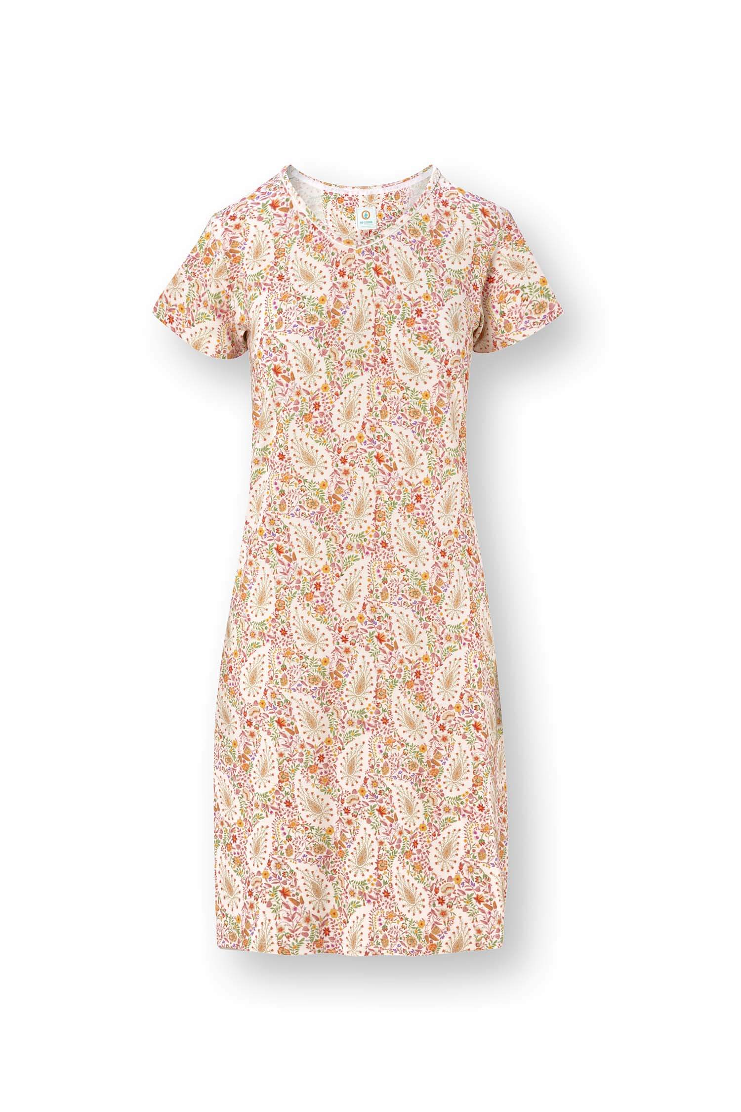 Pip Studio Djoy Nachthemd Korte Mouw Kairi Bloom Rood M - Officiële Webshop