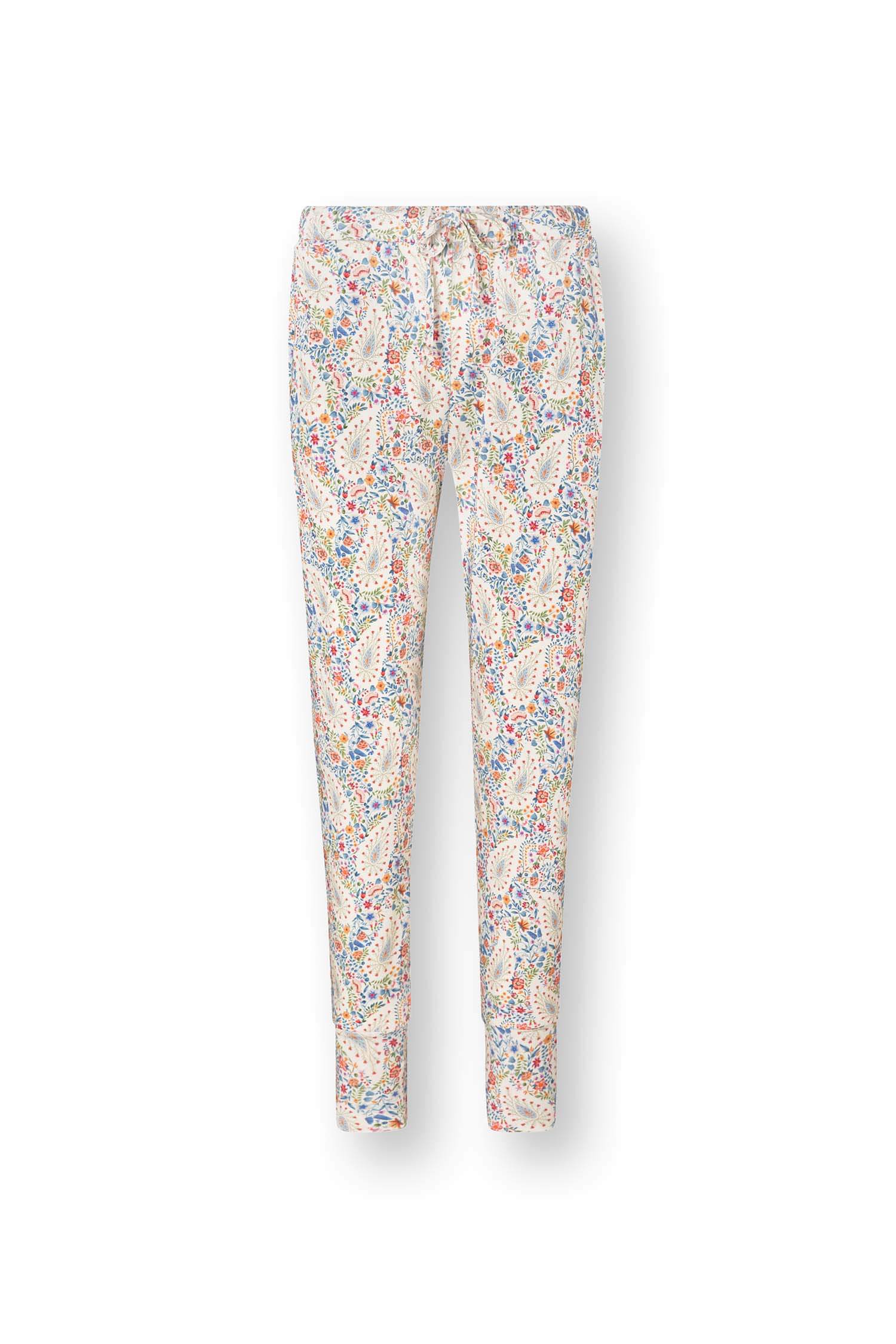 Pip Studio Bobien Lange Broek Kairi Bloom Blauw XS - Officiële Webshop