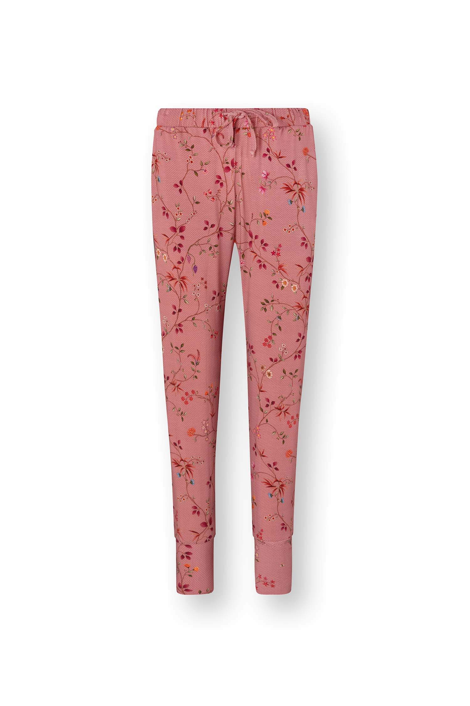 Pip Studio Bobien Lange Broek Delhi Dreams Roze XS - Officiële Webshop